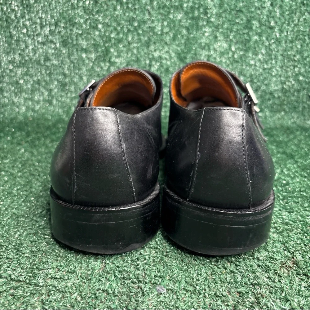 DONALD J PLINER ‘Azone’ Black‎ Double Monk Strap Dress Shoes Mens Size 14 M